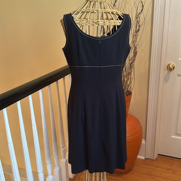 Escada Margaretha Ley black with white stitching dress and a blazer very classy - Picture 6 of 14